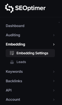 Embedding Settings
